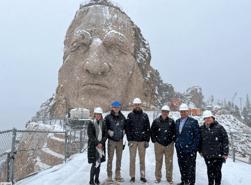 snowy crazy horse