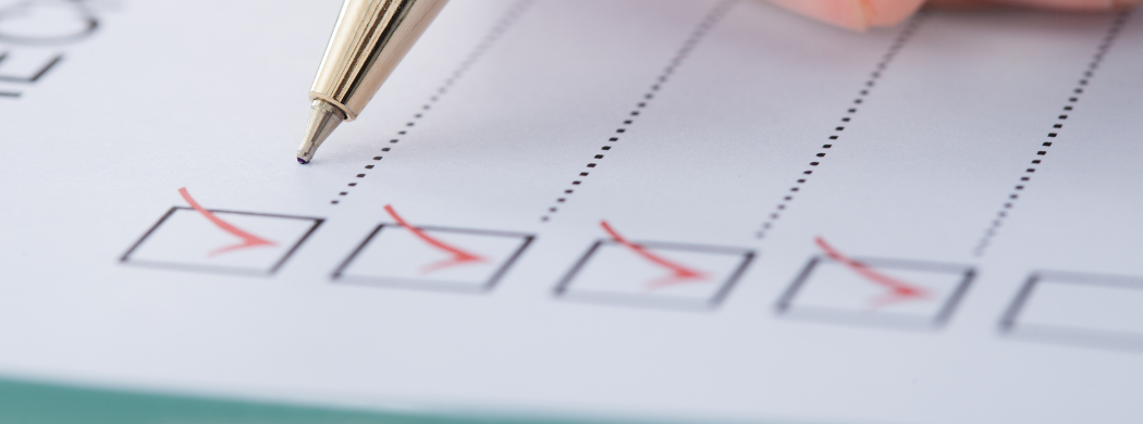 Checklist for the new year